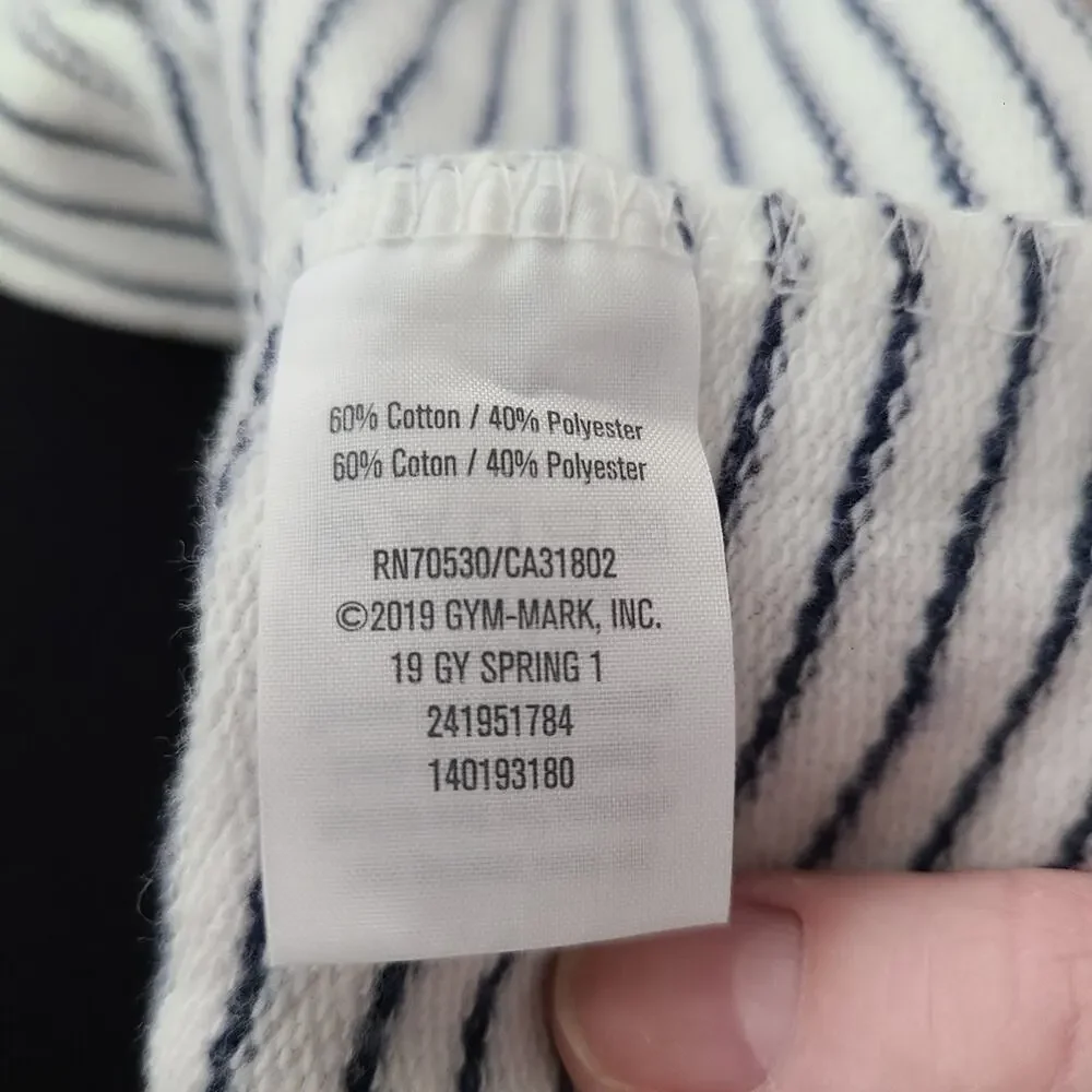 Gymboree thin stripe short sleeve shift dress Size L